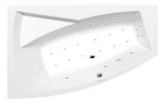 EVIA L hydromasážní vana, 160x100x47cm, Highline Hydro-Air, chrom (11611.6010) (3)