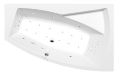 EVIA R hydromasážní vana, 160x100x47cm, Highline Hydro-Air, chrom (12611.6010) (3)
