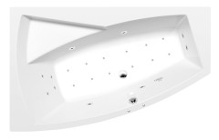 EVIA L hydromasážní vana, 170x100x47cm, Active Hydro-Air, chrom (21611.2010) (3)