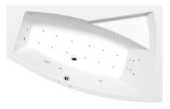 EVIA R hydromasážní vana, 170x100x47cm, Attraction Hydro-Air, chrom (22611.4010) (3)