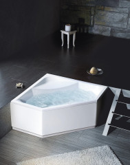 FLOSS rohová vana 145x145x50cm, bílá (98611) (3)