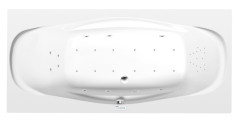 GARDA hydromasážní vana, 190x90x44cm, Highline Hydro-Air, chrom (14111.6010) (3)
