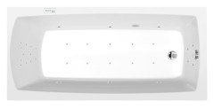 LILY hydromasážní vana, 150x70x39cm, Highline Hydro-Air, chrom (72273.6010)