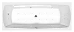 LILY hydromasážní vana, 170x70x39cm, Attraction Hydro-Air, chrom (72230.4010)