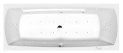 LILY hydromasážní vana, 170x70x39cm, Highline Hydro-Air, chrom (72230.6010)
