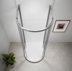 EASY půlkruhová sprchová zástěna 900x900mm, čiré sklo (EL4615) (4)