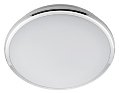 SILVER stropní LED svítidlo, Ø 29cm, 10W, 230V, 3000K/4000K/6500K, IP44, chrom (AU480) (2)