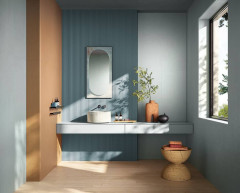 TRUE COLOR Dekor 50x120cm, keramický obklad rektifikovaný, Groove Blue (bal =1,8m2)  (fTDY)