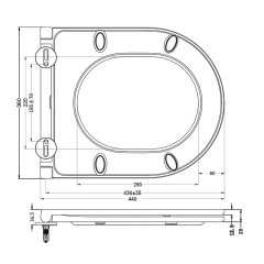 GLANZ WC sedátko, SLIM, Soft Close, Easy Take, bílá (201.526.4)