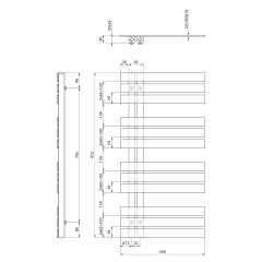 SILVANA otopné těleso 500x972mm, bílá (IR164W)