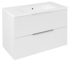 CIRASA umyvadlová skříňka 78x54x39cm, bílá lesk (CR792-3030)