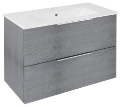 CIRASA umyvadlová skříňka 78x54x39cm, dub stříbrný (CR792-1111)