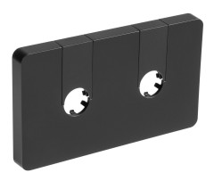 Q-START krycí rozeta pro středové připojení, černá mat (QS515B)