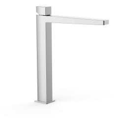 TRES SLIM Exclusive umyvadlová baterie s ovládací kostkou, s perlátorem, bez odtokové soupravy, vysoká, chrom ( 20210306 )