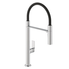 KLUDI QORD dřezová jednopáková stojánková baterie s flexibilním výtokem, chrom (568590575) (1)