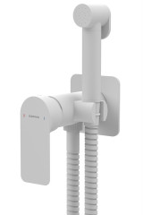 PAX podomítková bidetová baterie se Stop sprškou, bílá mat (XA13/14)