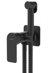 PAX podomítková bidetová baterie se Stop sprškou, černá mat (XA13/15)