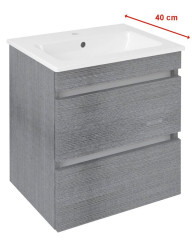 EZARA umyvadlová skříňka 48x54x39cm, dub stříbrný (EZ492-1111) (1)