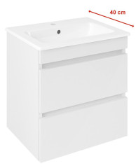 EZARA umyvadlová skříňka 48x54x39cm, bílá lesk (EZ492-3030)