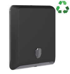 ECOLORED zásobník na papírové ručníky, 29x40x13cm, ABS, Soft Touch, černá mat (A83010VB)