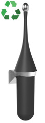 ECOLORED WC štětka závěsná, ABS, Soft Touch, černá mat (A65801VB)