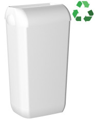 ECOLORED odpadkový koš nástěnný s víkem 23l, ABS, Soft Touch, bílá (A74020AW)