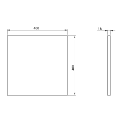 Deska DTDL 40x1,8x40cm, borovice rustik (DT040-1616)(2)