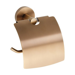 X-ROUND COPPER držák toaletního papíru s krytem, měď mat (XR732PG)