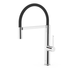 TRES dřezová jednopáková baterie s flexibilním výtokem, chrom (23048702) (1)