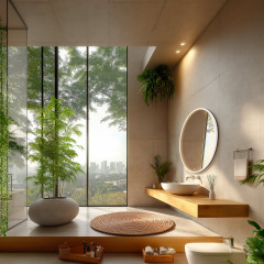 Bílé LED zrcadlo pr. 800 se dvěma dotykovými senzory (ZPB 31002RVX-05)