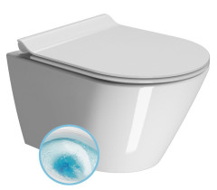 KUBE X závěsná WC mísa, GeniusFlush, 36x50cm, bílá ExtraGlaze (941211)