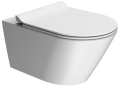 KUBE X závěsná WC mísa, GeniusFlush, 36x55cm, bílá dual-mat (941309) (3)