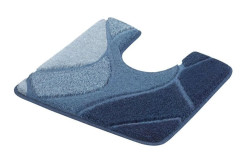 FIONA koupelnová předložka s výkrojem před wc 55x50cm, modrá (9128754130)