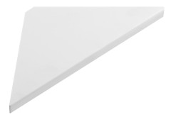 ABELINE rohová police rockstone 250x250mm, bílá mat (AE250-0101)