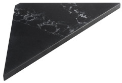 ABELINE rohová police rockstone 250x250mm, black attica (AE250-0598)