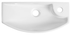 CARLON keramické umývátko, 45x23cm, otvor pro baterii vpravo, bílá (AR458) (3)