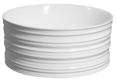 ALETTE keramické umyvadlo na desku, vysoké, Ø 41cm, bílá (AR459) (4)