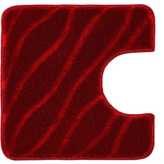 TRAM koupelnová předložka s výkrojem před wc 55x55, Granat (9189468129) (6)