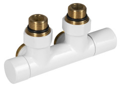 R-START připojovací sada ventilů pro středové připojení, bílá (SR230W)