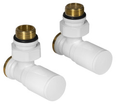 C-START připojovací sada ventilů ruční rohová, bílá (SC237W)