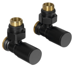 C-START připojovací sada ventilů ruční rohová, černá mat (SC237B)