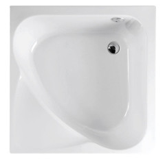 CARMEN hluboká sprchová vanička s konstrukcí, čtverec 90x90x30cm, bílá (29711)