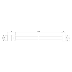 POWERFLEX plastová sprchová hadice, 150cm, zlato mat (FLEX150GO)(2)