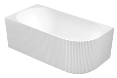TIBERA STRIP L rohová stojící vana, 150x75cm, bílá (E1047G)