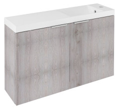 LATUS X umyvadlová skříňka s umyvadlem 80x54,5x22cm, dub mocca (LT110-SET02)
