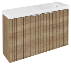 LATUS X umyvadlová skříňka s umyvadlem 80x54,5x22cm, dub alabama strip (LT110-SET08)