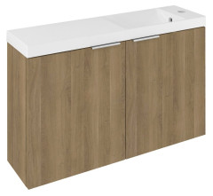 LATUS X umyvadlová skříňka s umyvadlem 80x54,5x22cm, dub cuneo (LT110-SET09)