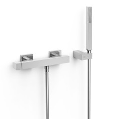 TRES SLIM Exclusive páková sprchová baterie 150mm, s hadicí, sprchovou hlavicí a držákem, chrom ( 20216701 )