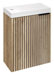 LATUS X umyvadlová skříňka 39,4x50x22cm, dub alabama strip/dub alabama (LT110-2322)