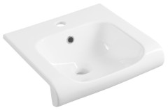 INKA keramické umyvadlo polozápustné, 40x40cm, bílá (341201)